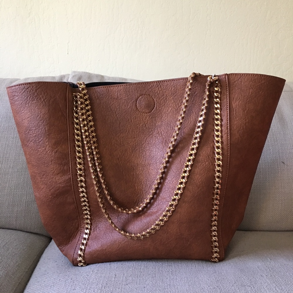 NEW w/ tags vegan leather tote